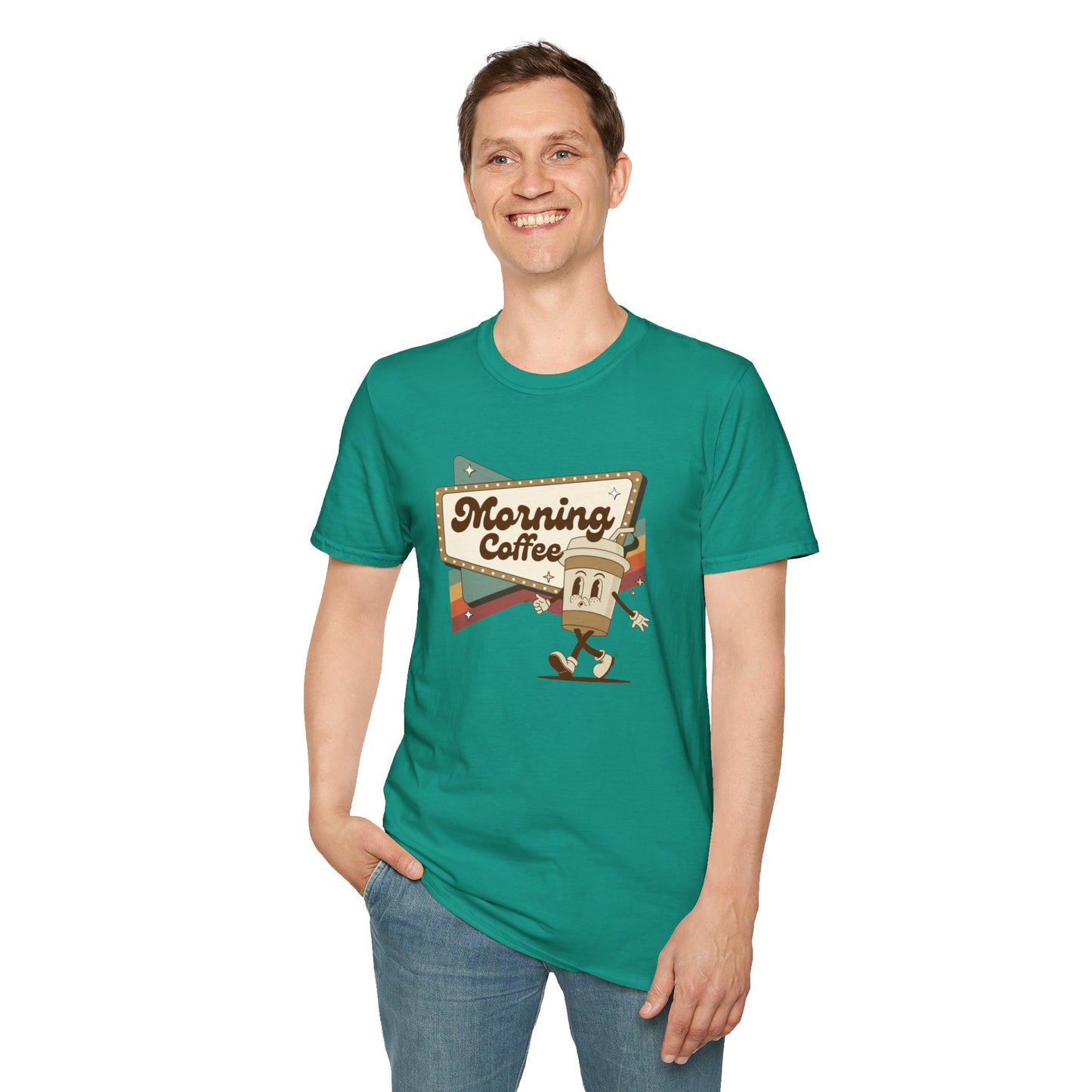 Morning Coffee - Unisex Softstyle T-Shirt