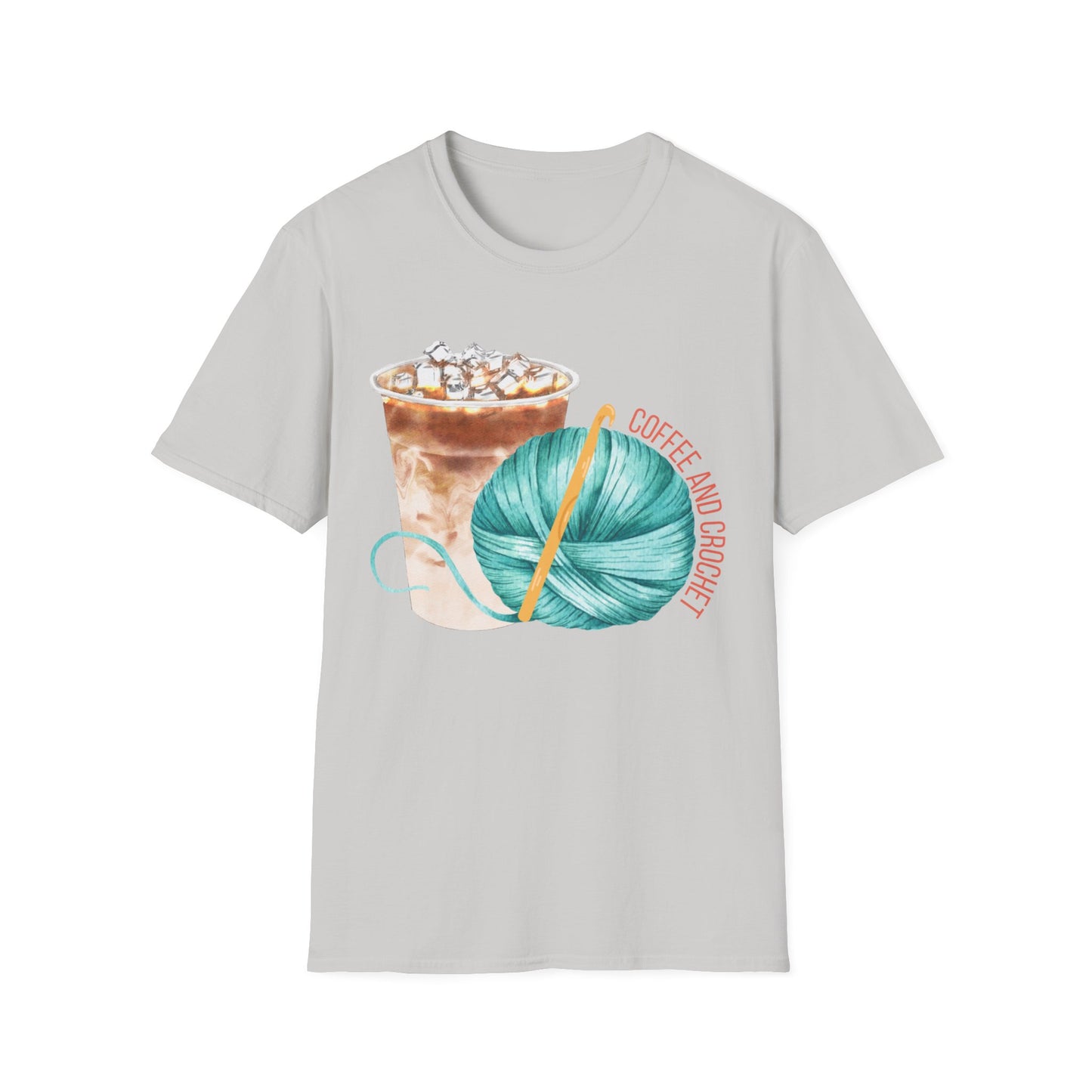 Coffee & Crochet - Unisex Softstyle T-Shirt