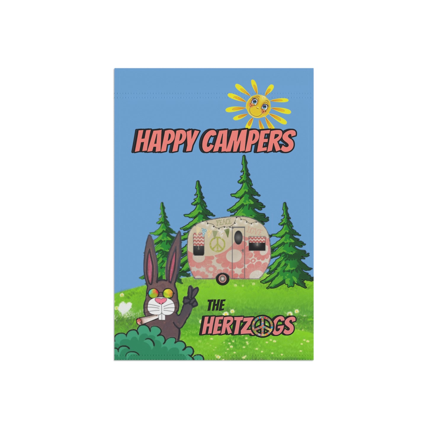 Happy Campers - Custom Garden & House Banner