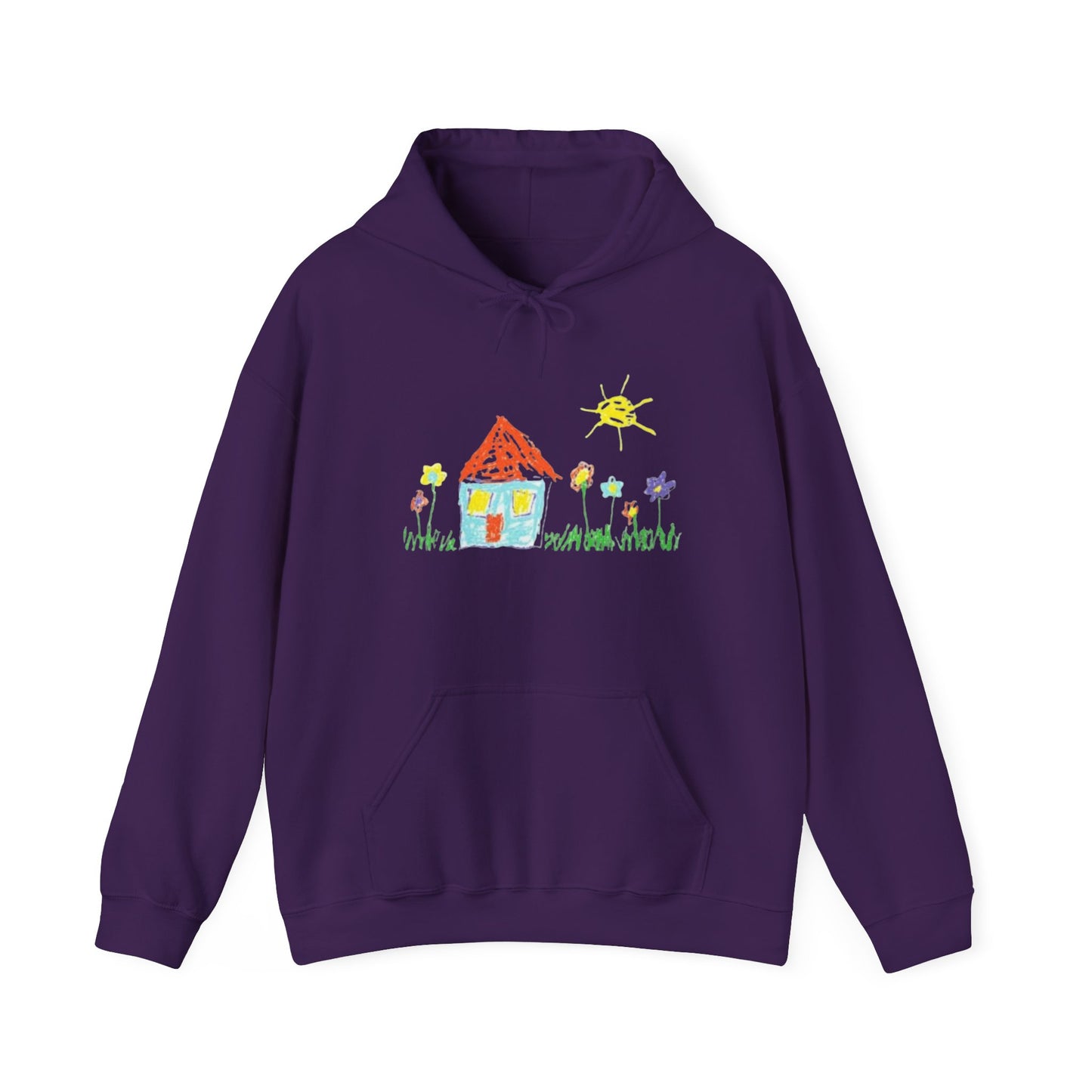 Your Childs Art on a Shirt - Adult Unisex Heavy Blend™ Hooded Sweatshirt