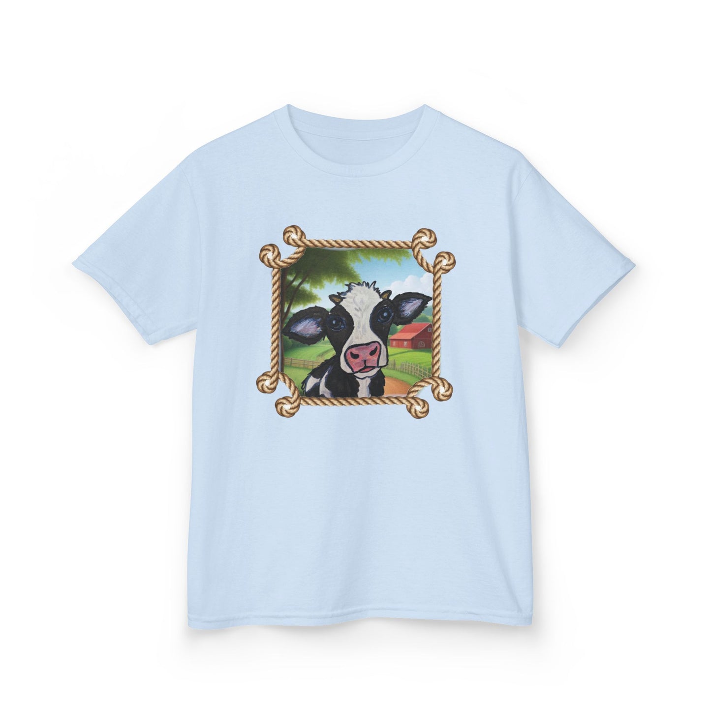 Cute Cow Kids Tee - Fun Farm Animal Graphic T-Shirt