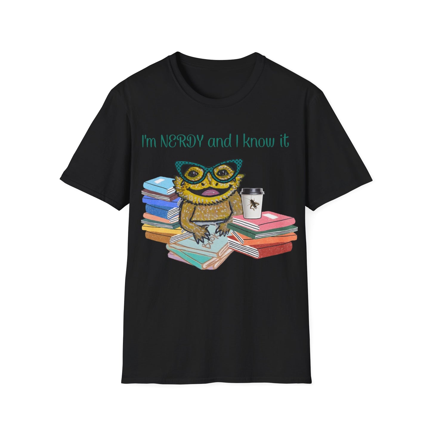 I'm Nerdy & I Know It Beardie - Unisex Softstyle T-Shirt