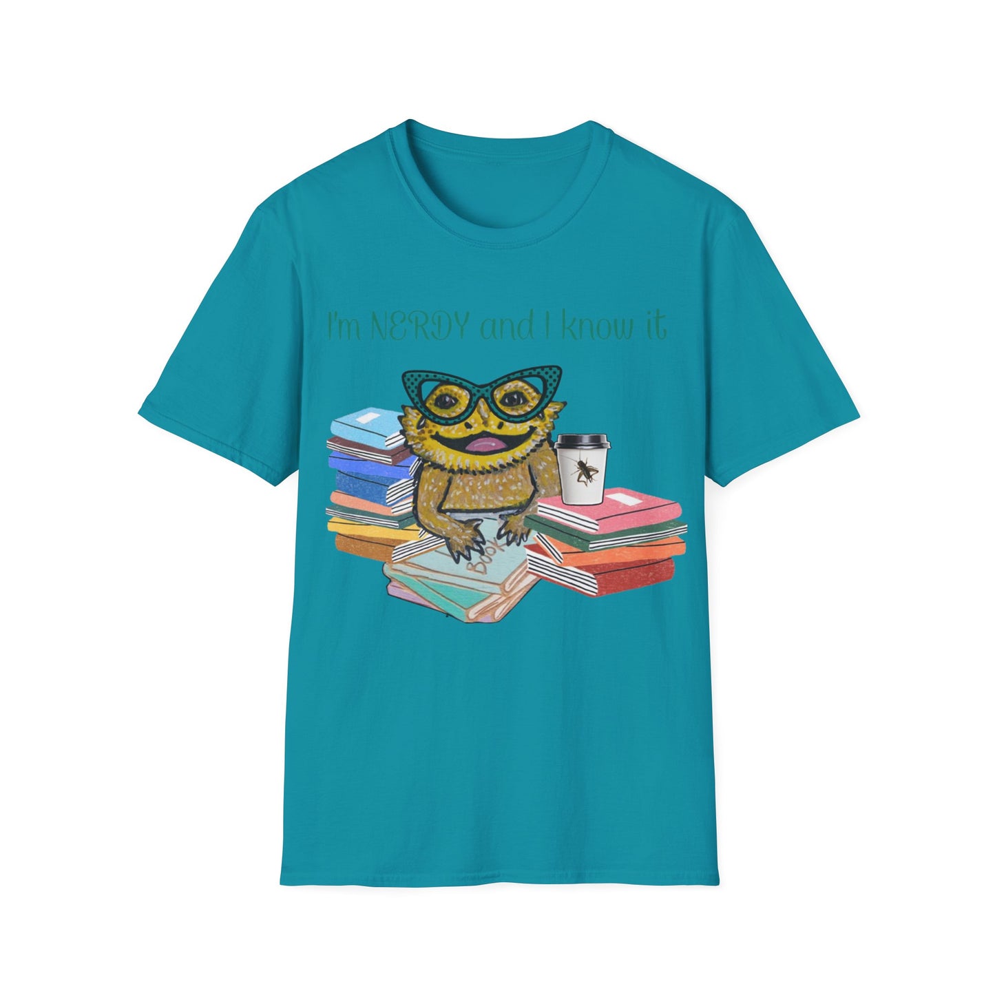 I'm Nerdy & I Know It Beardie - Unisex Softstyle T-Shirt