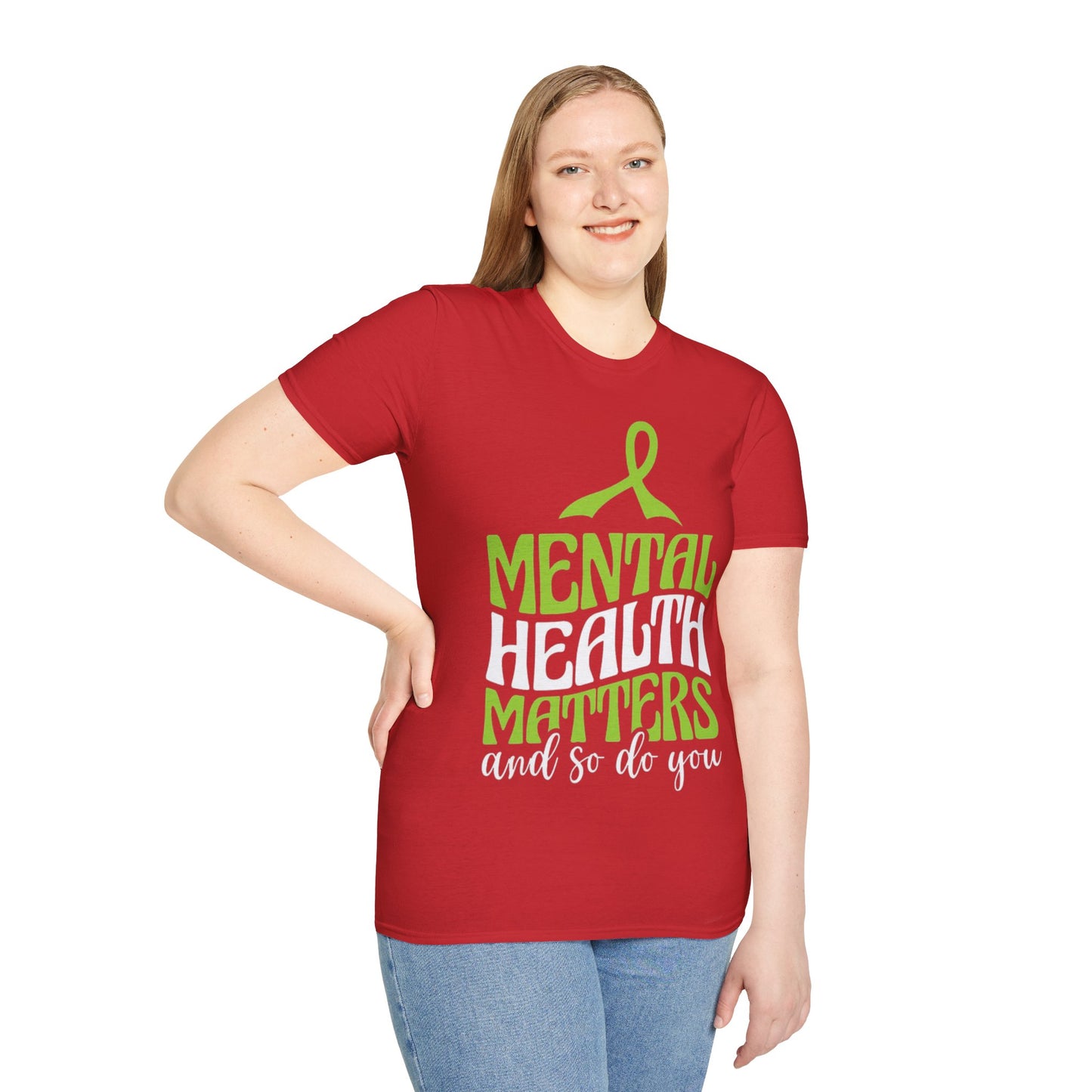 Mental Health Matters Awareness - Unisex Softstyle T-Shirt