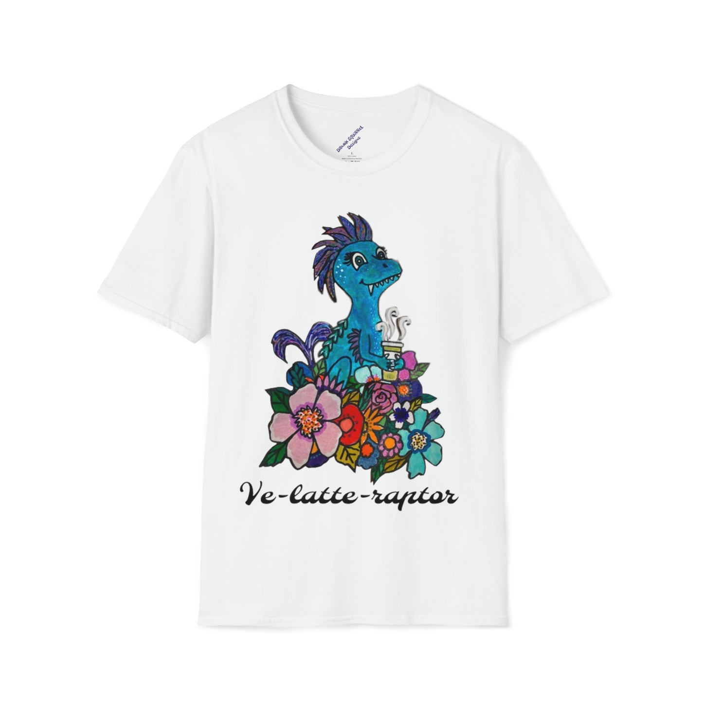 Ve-Latte-Raptor - Unisex Softstyle T-Shirt