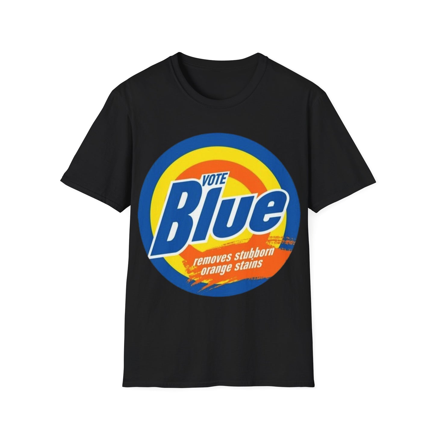 Blue Orange Stain Remover - Unisex Softstyle T-Shirt