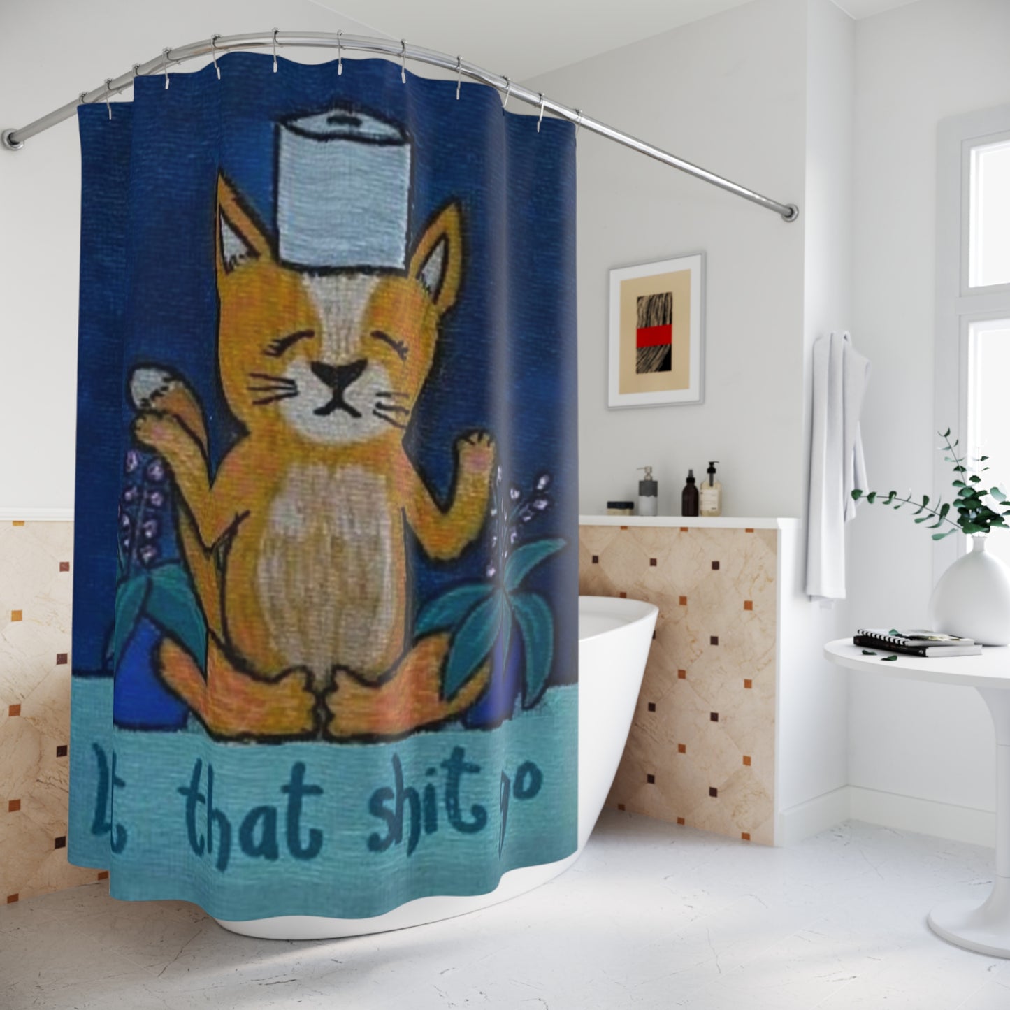 Let that s$&@ go - Shower Curtains