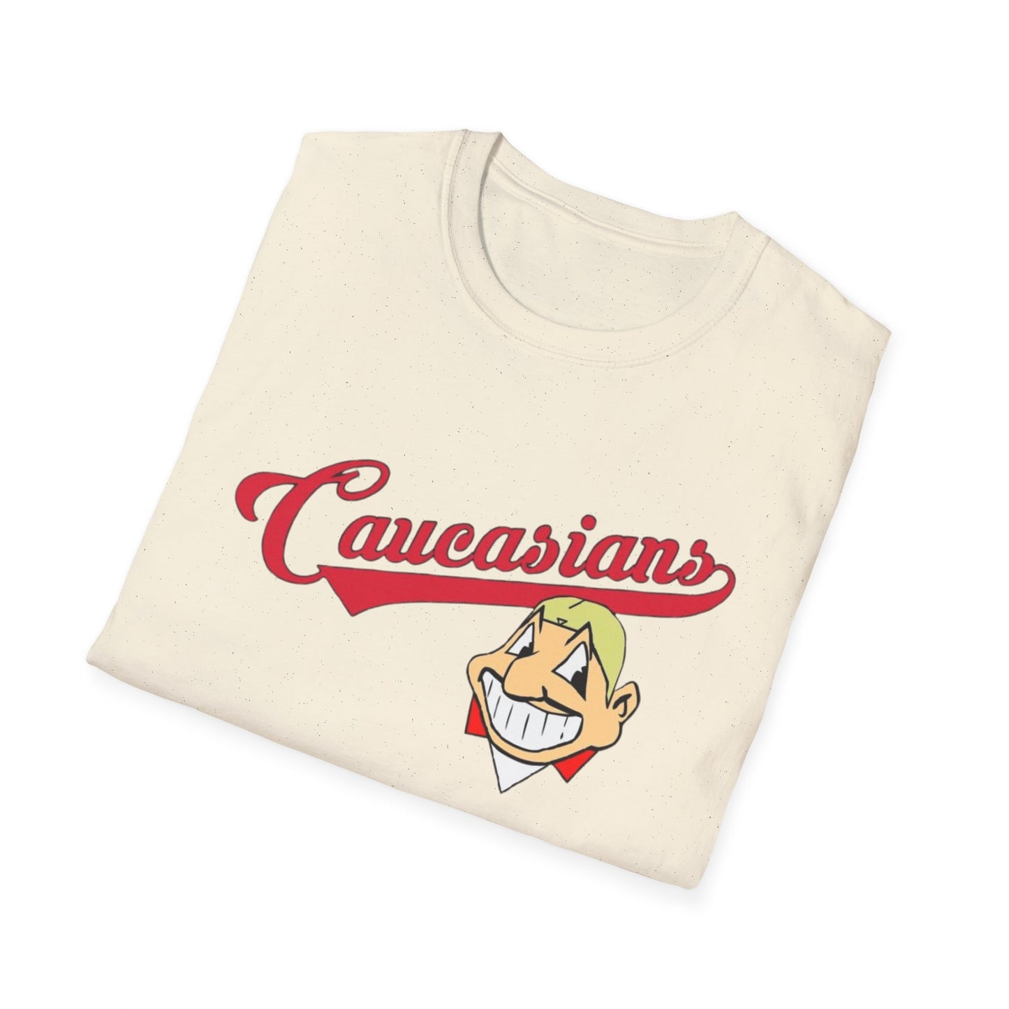 Caucasians Unisex Softstyle T-Shirt - Casual Graphic Tee for Everyday Wear