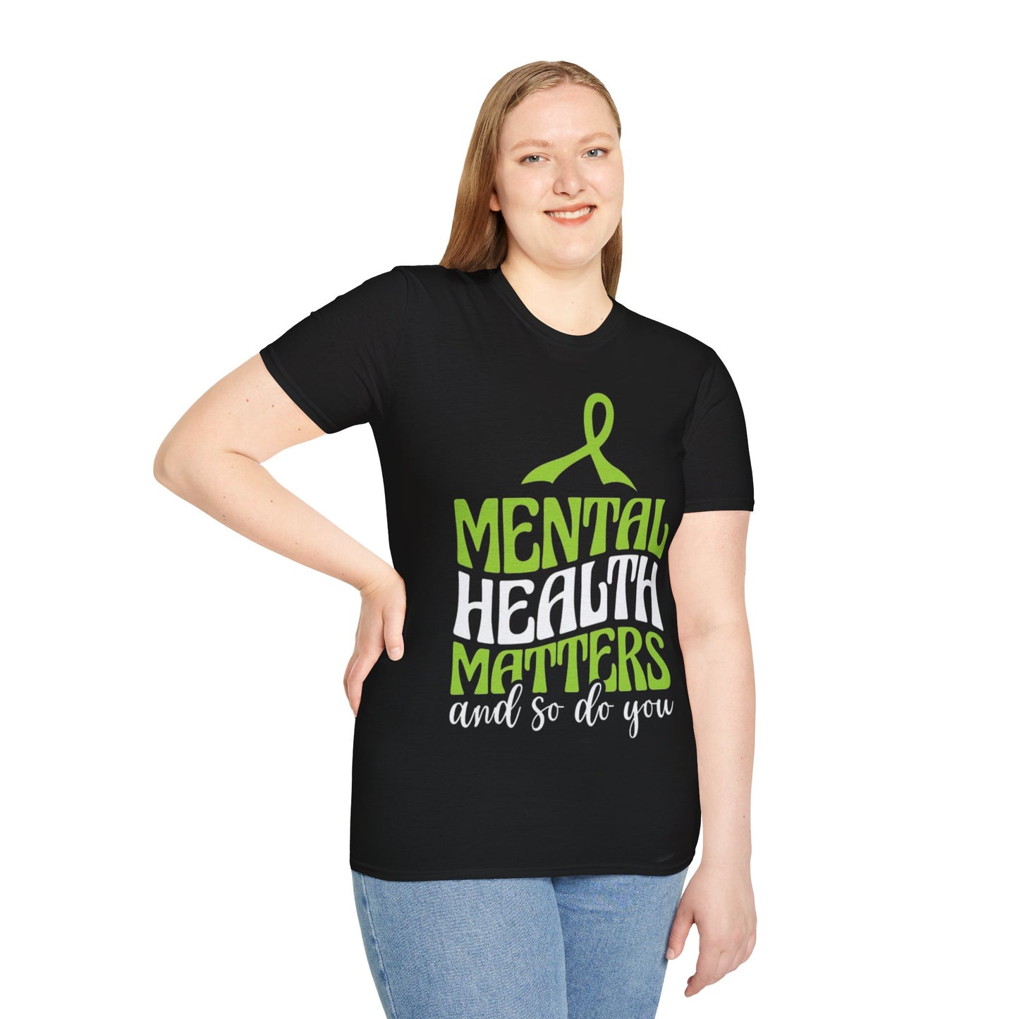 Mental Health Matters Awareness - Unisex Softstyle T-Shirt