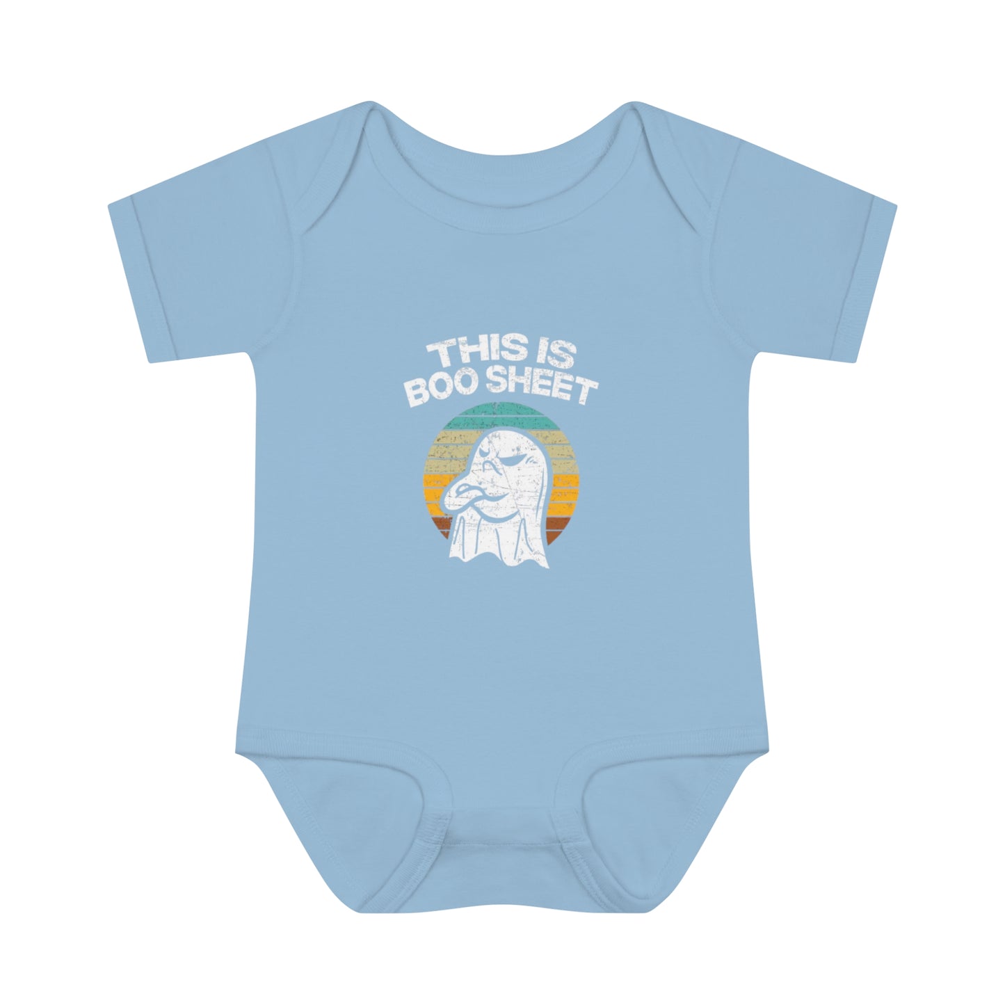 This is Boo Sheet - Infant Baby Rib Bodysuit