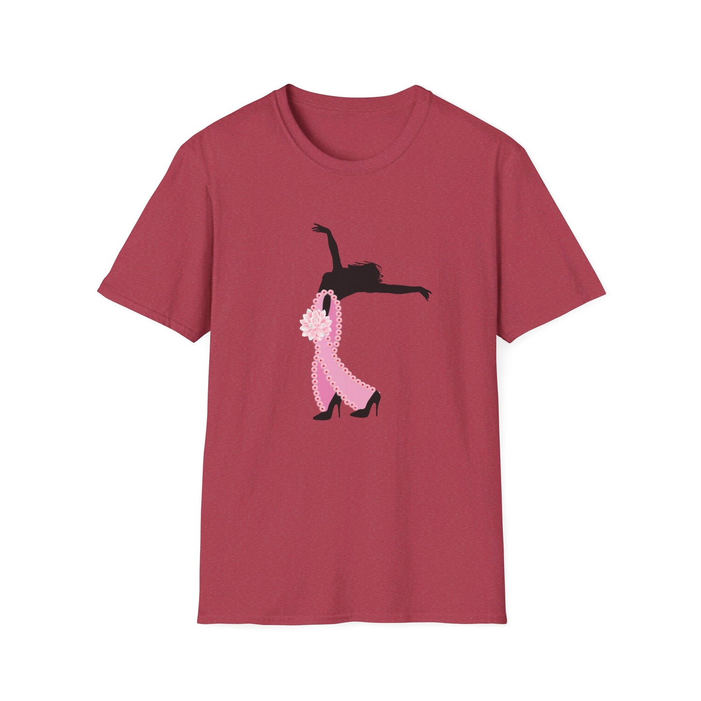 Breast Cancer Awareness Dancer- Unisex Softstyle T-Shirt