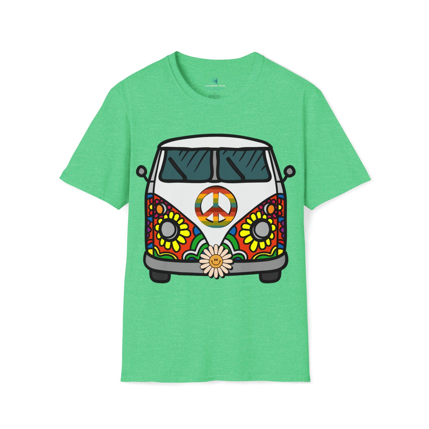 Hippie Peace Van - Unisex Softstyle T-Shirt