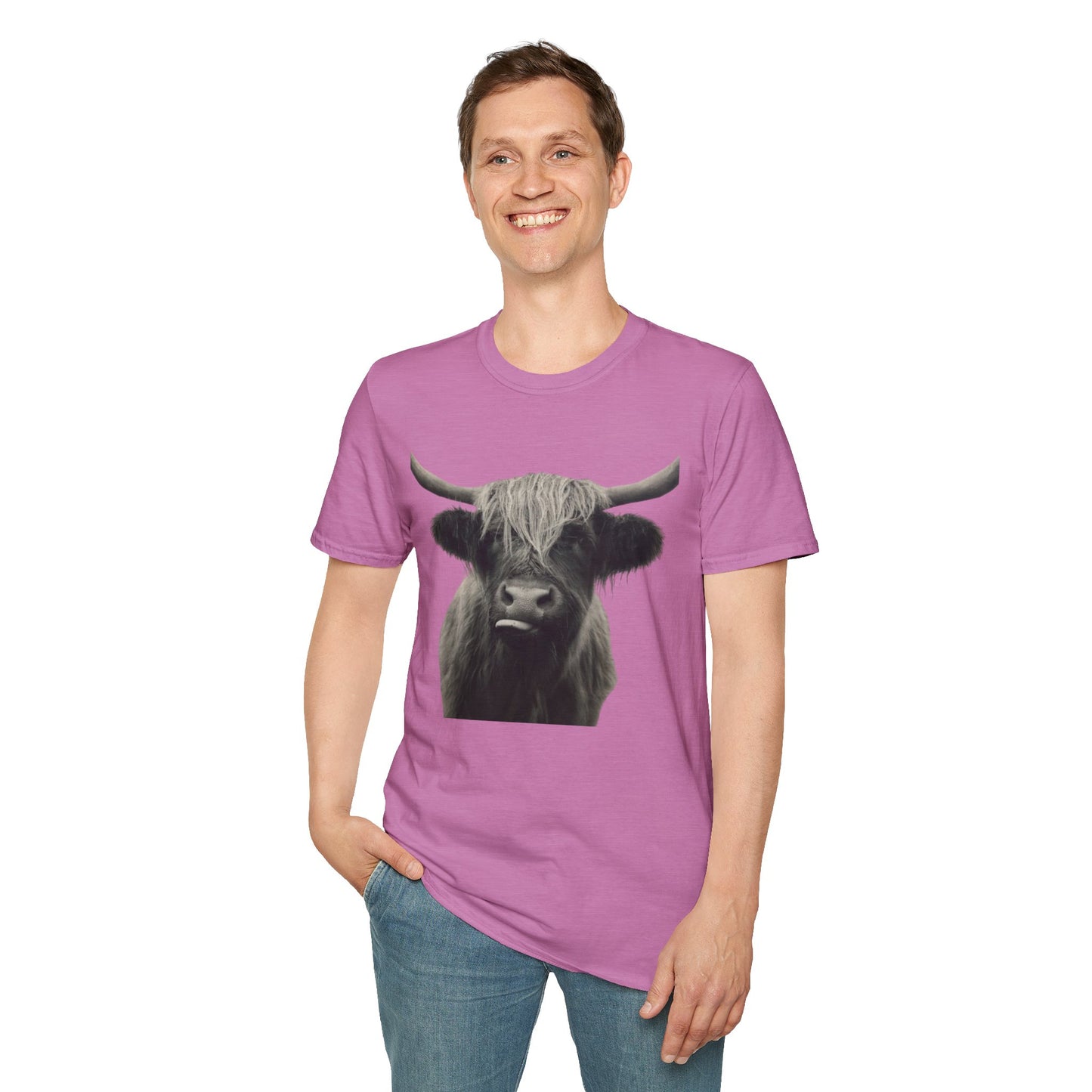 Just a Highland Cow - Unisex Softstyle T-Shirt