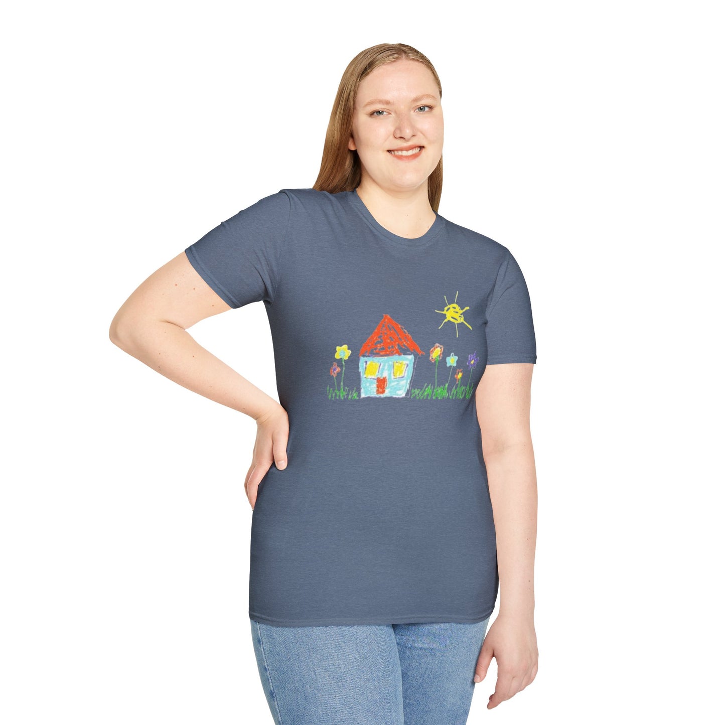 Your Childs Art on a Shirt - Adult Unisex Softstyle T-Shirt