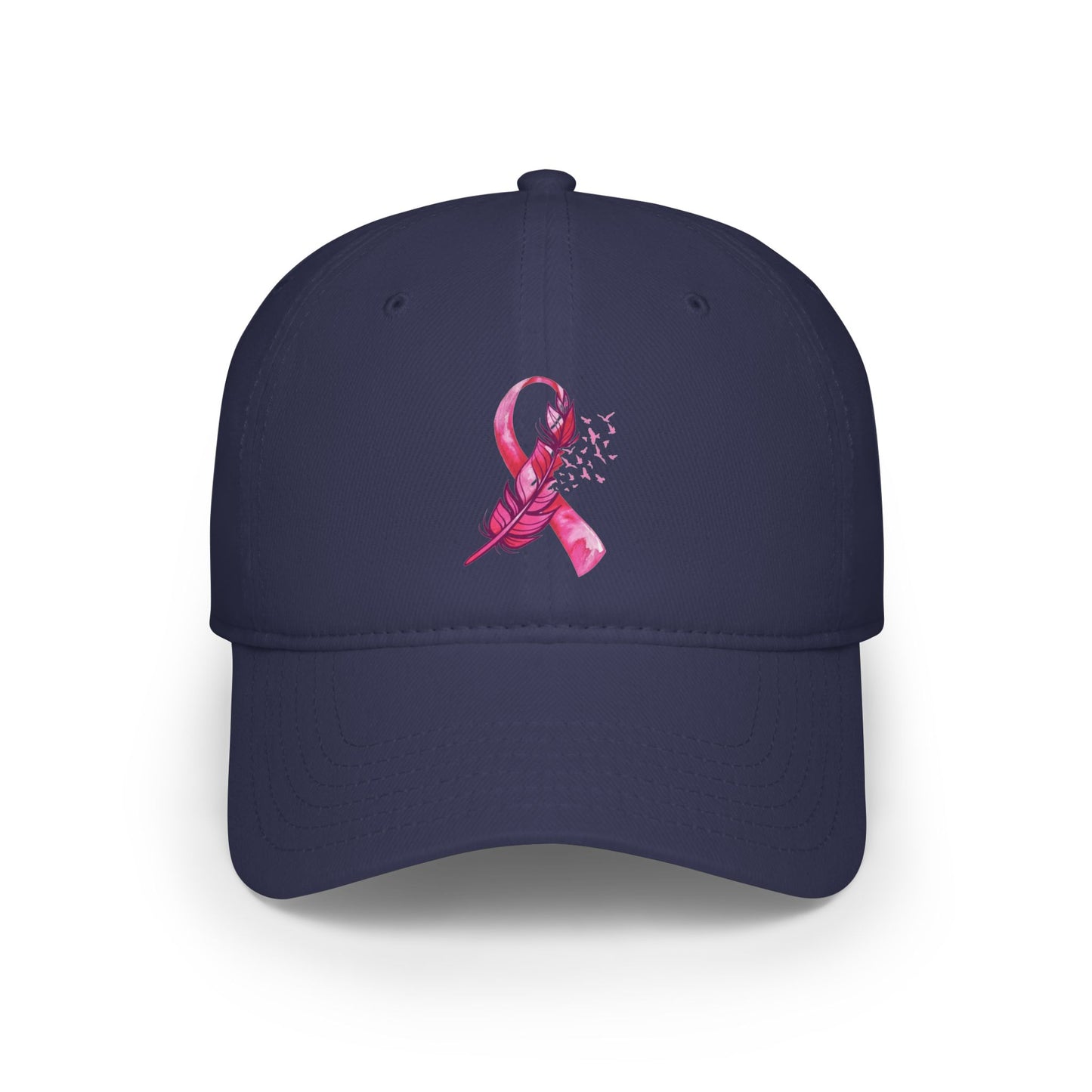 Breast Cancer Awareness Feather - Low Profile Baseball Cap