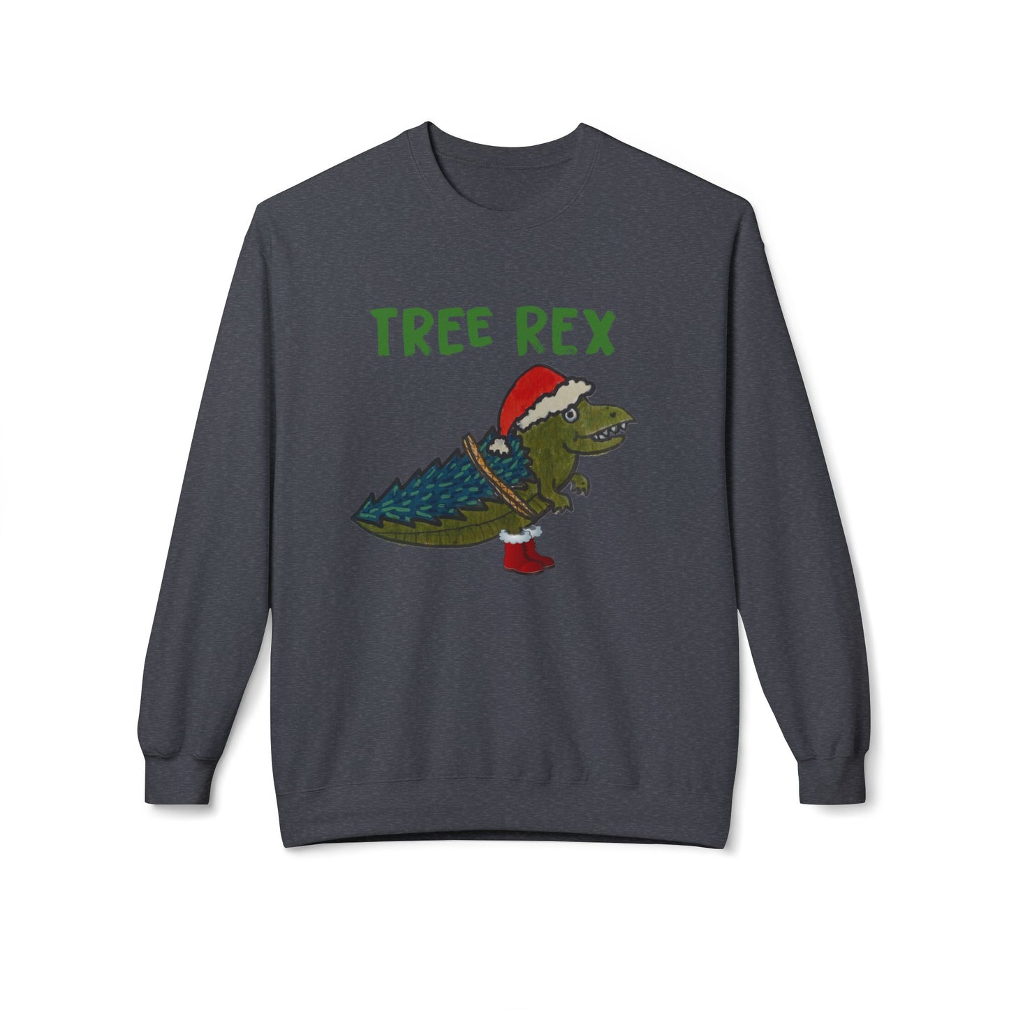 Tree Rex - Unisex Midweight Softstyle Fleece Crewneck Sweatshirt