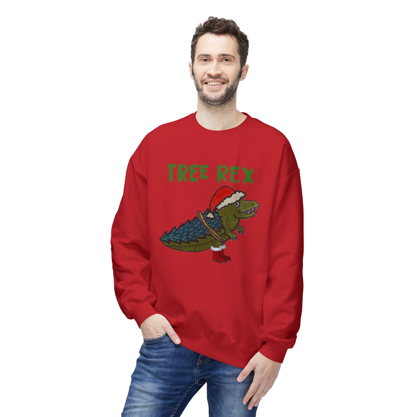 Tree Rex - Unisex Midweight Softstyle Fleece Crewneck Sweatshirt