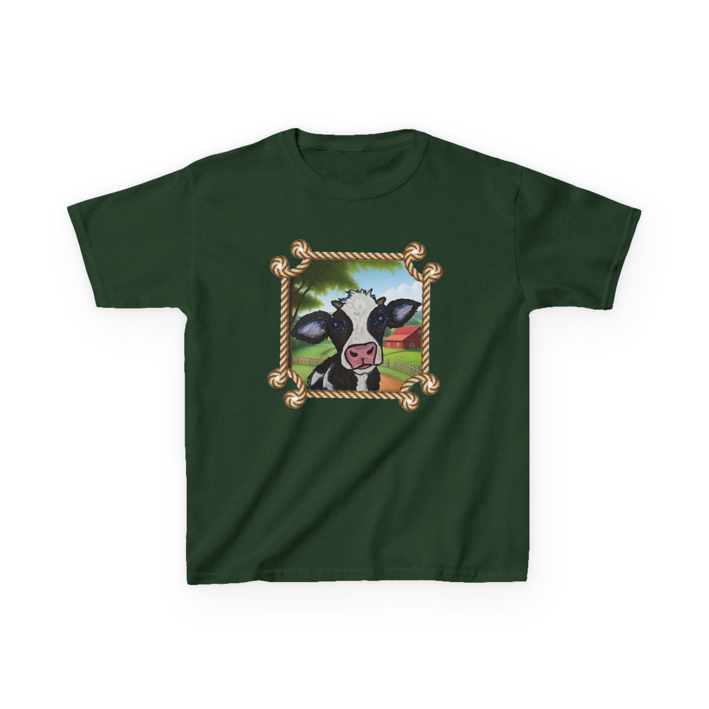 Cute Cow Kids Tee - Fun Farm Animal Graphic T-Shirt