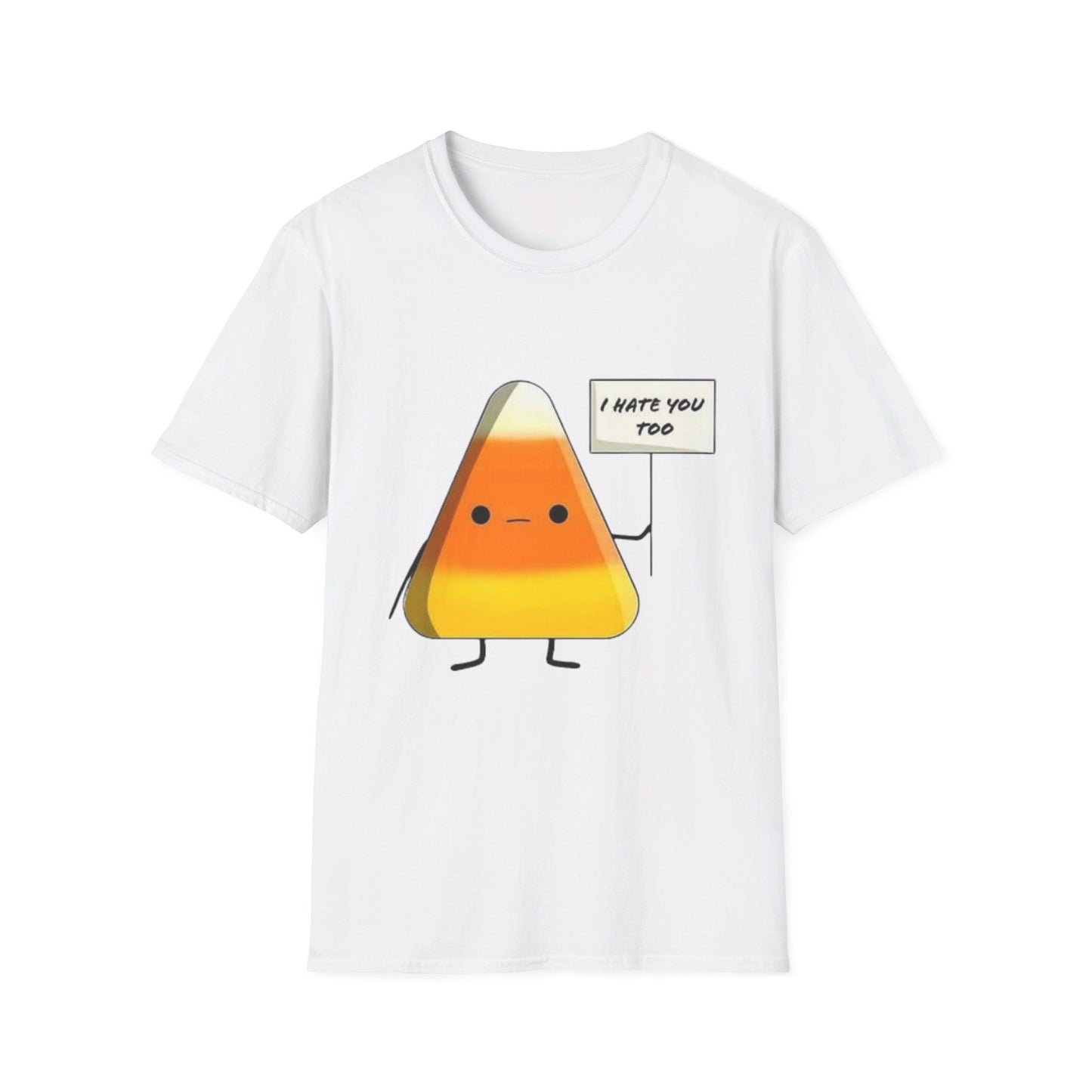 I Hate You Too Candy Corn - Unisex Softstyle T-Shirt