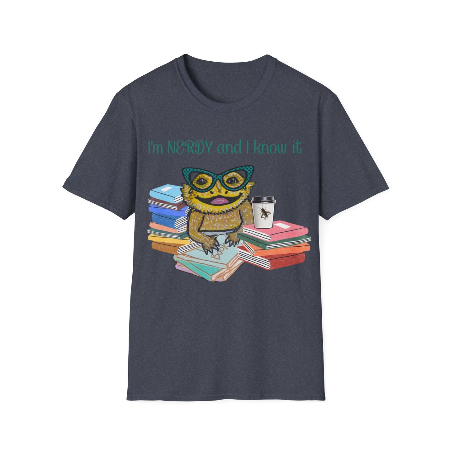 I'm Nerdy & I Know It Beardie - Unisex Softstyle T-Shirt