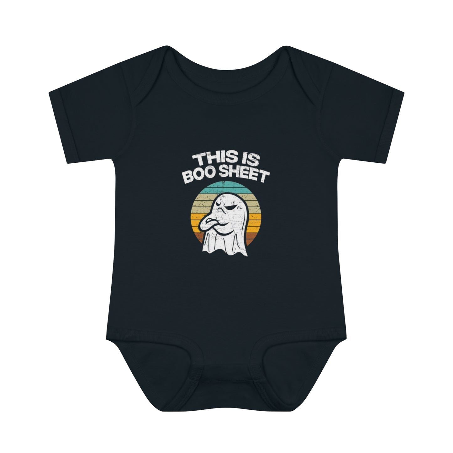 This is Boo Sheet - Infant Baby Rib Bodysuit