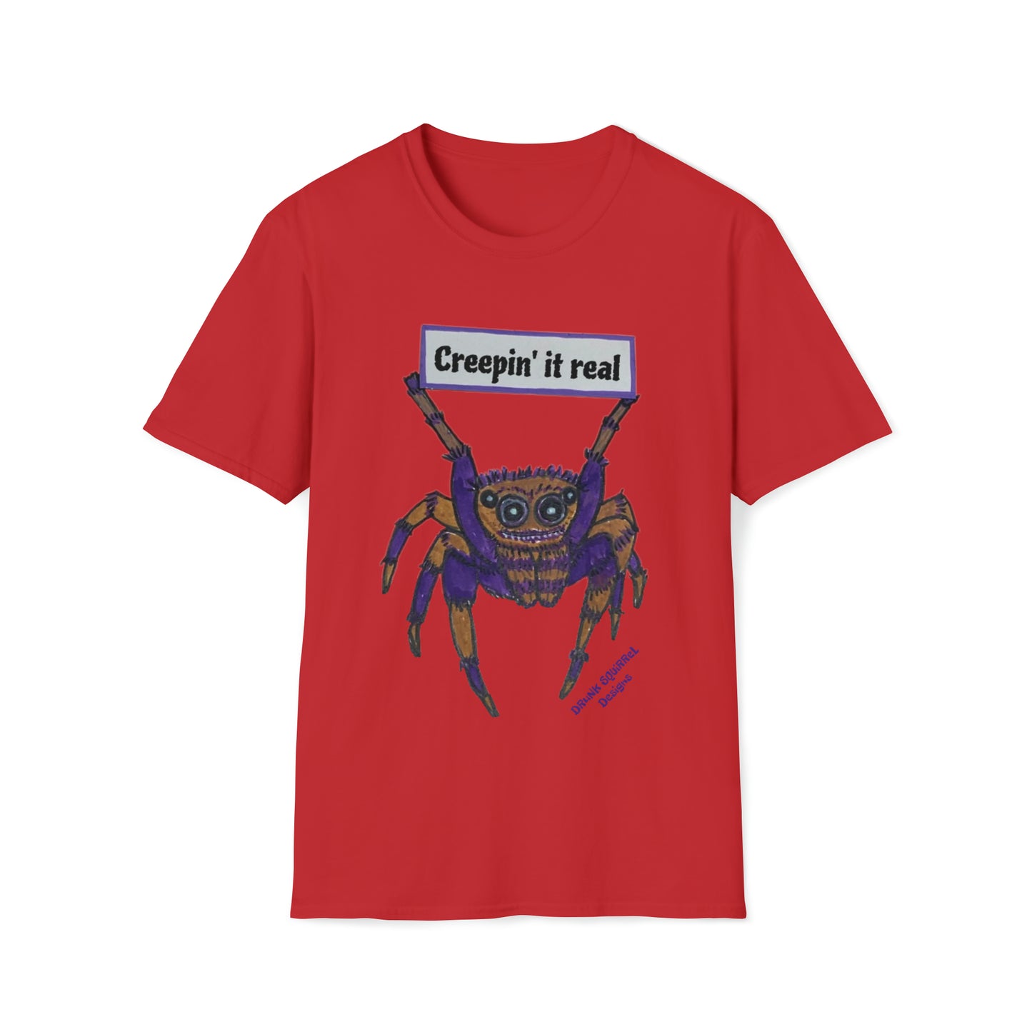 Creepin' It Real Spider - Unisex Softstyle T-Shirt