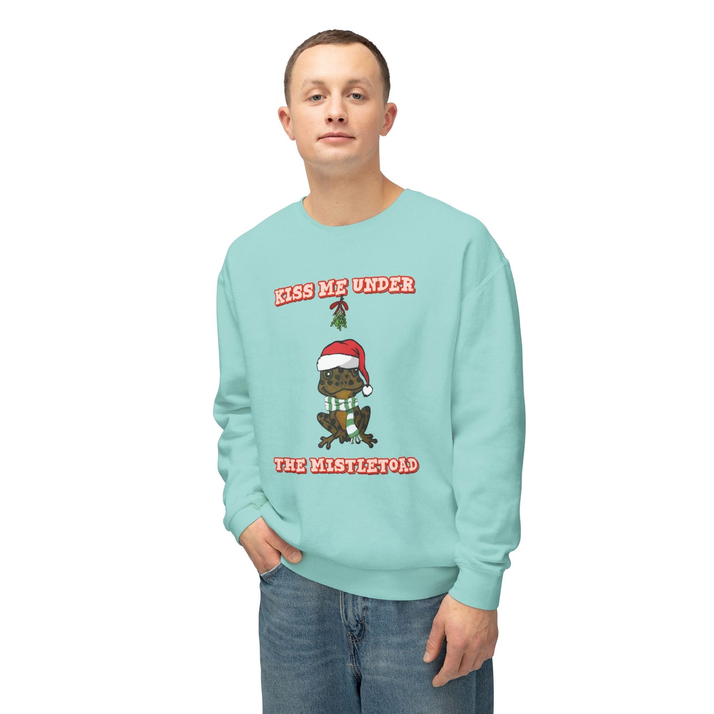 MistleToad - Unisex Lightweight Crewneck Sweatshirt