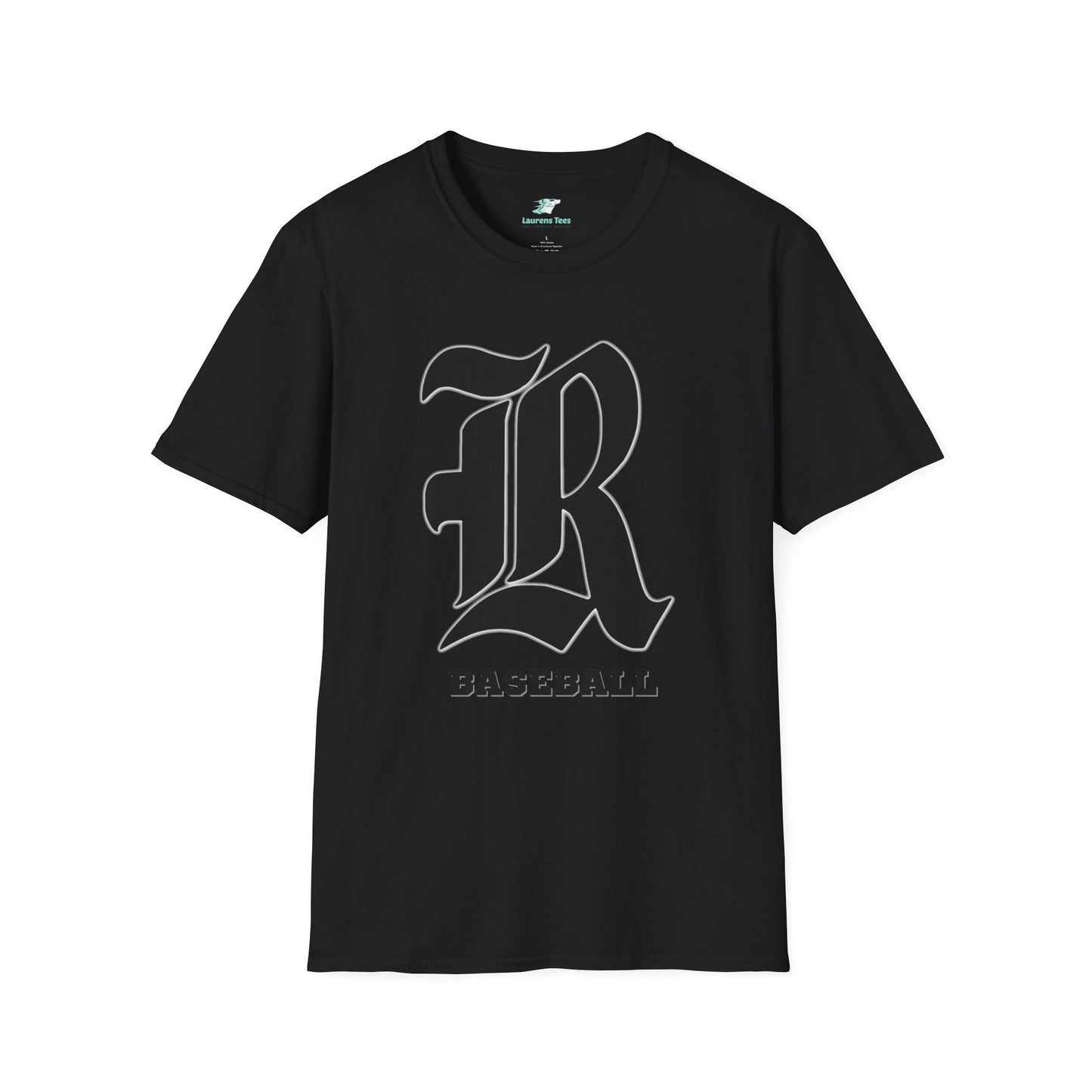 Custom one side Front or Back (RHS Baseball used as example) - Unisex Softstyle T-Shirt