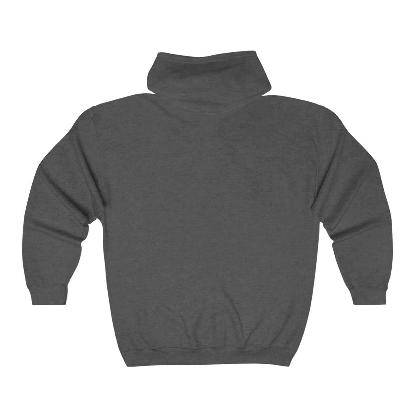 Custom or Any design on site (one side only either front or back) - Unisex Heavy Blend™ Full Zip Hooded Sweatshirt