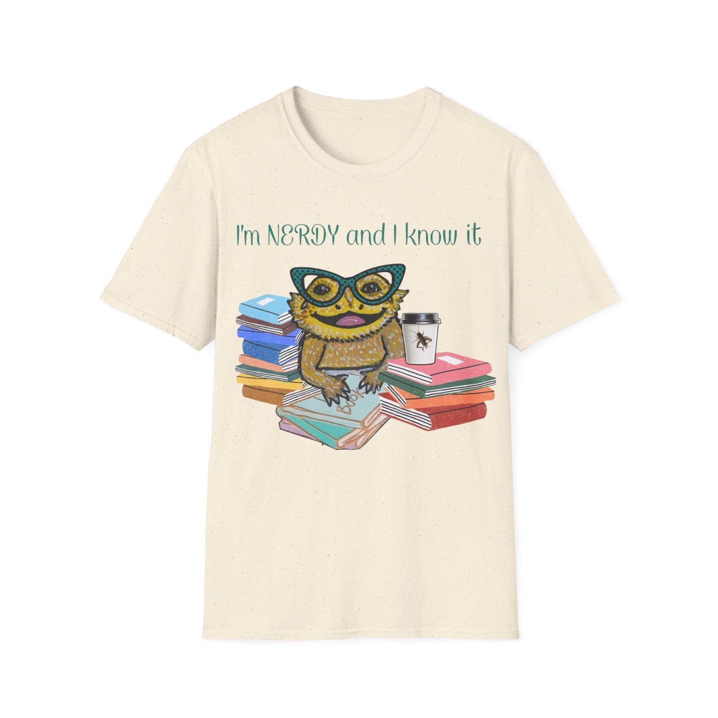 I'm Nerdy & I Know It Beardie - Unisex Softstyle T-Shirt