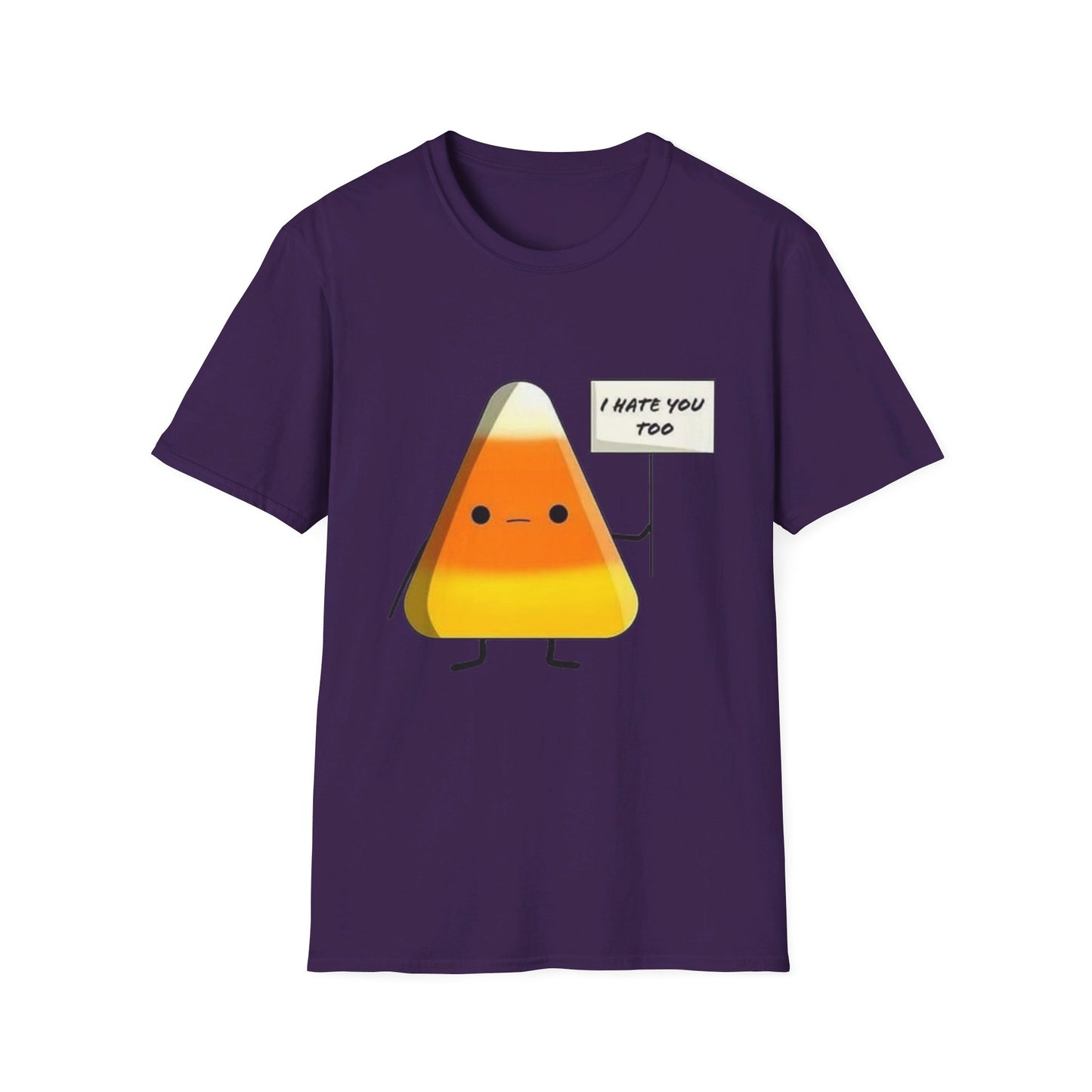 I Hate You Too Candy Corn - Unisex Softstyle T-Shirt