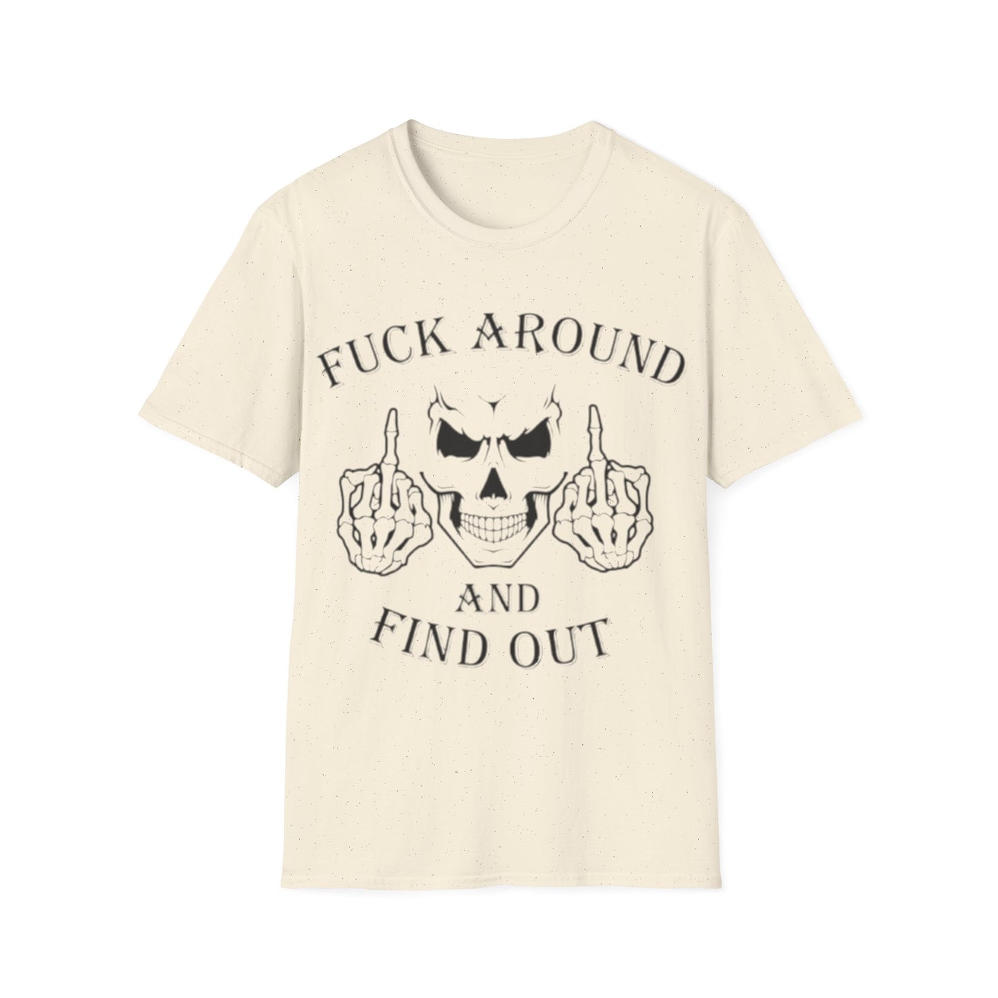 FAFO Skull & Fingers - Unisex Softstyle T-Shirt