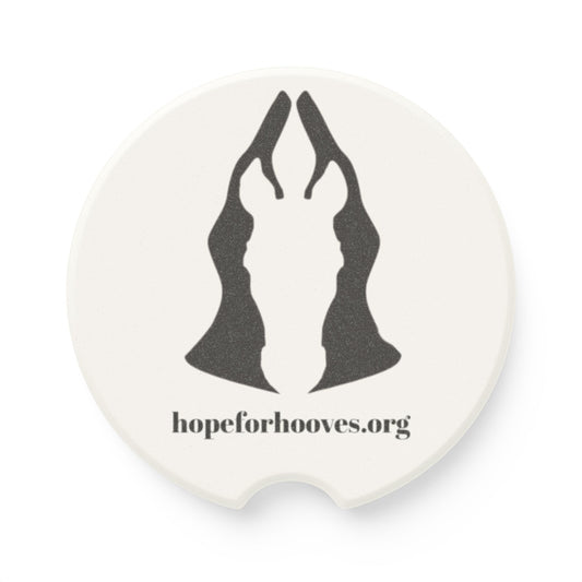 Car Coaster - Hope for Hooves Rescue Logo