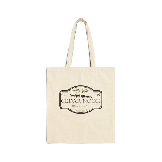Cedar Nook Homestead - Cotton Canvas Tote Bag