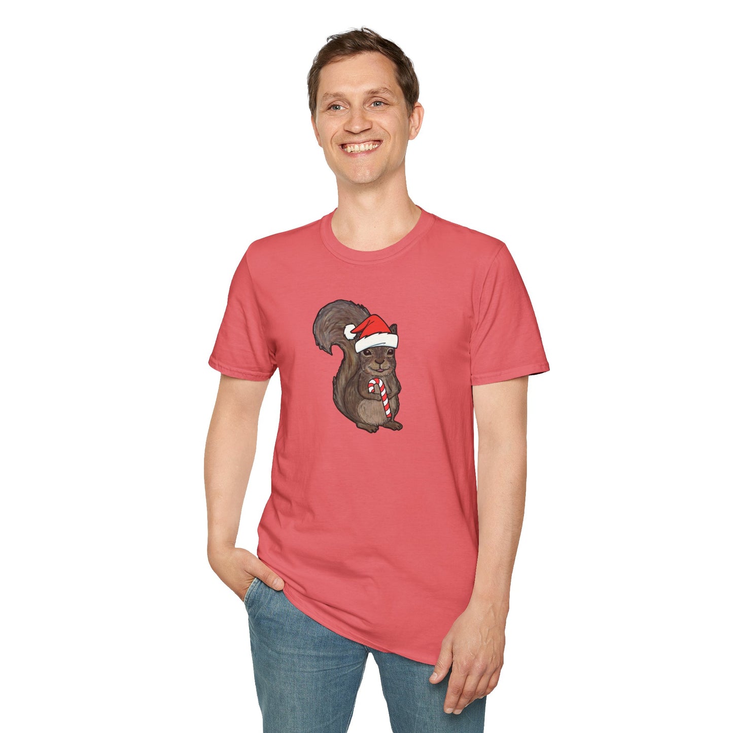 Drunk Squirrel - Unisex Softstyle T-Shirt