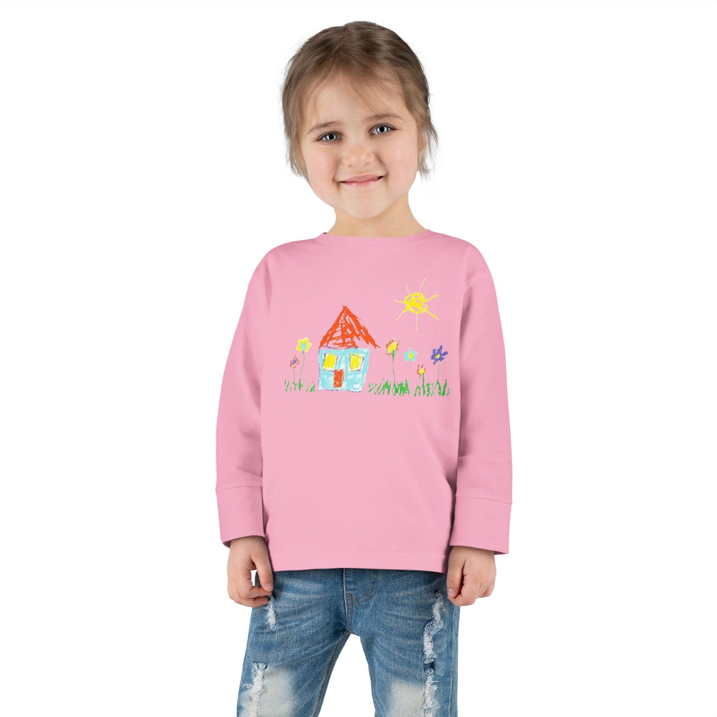 Your Child’s Art on a Shirt - Toddler Long Sleeve Tee