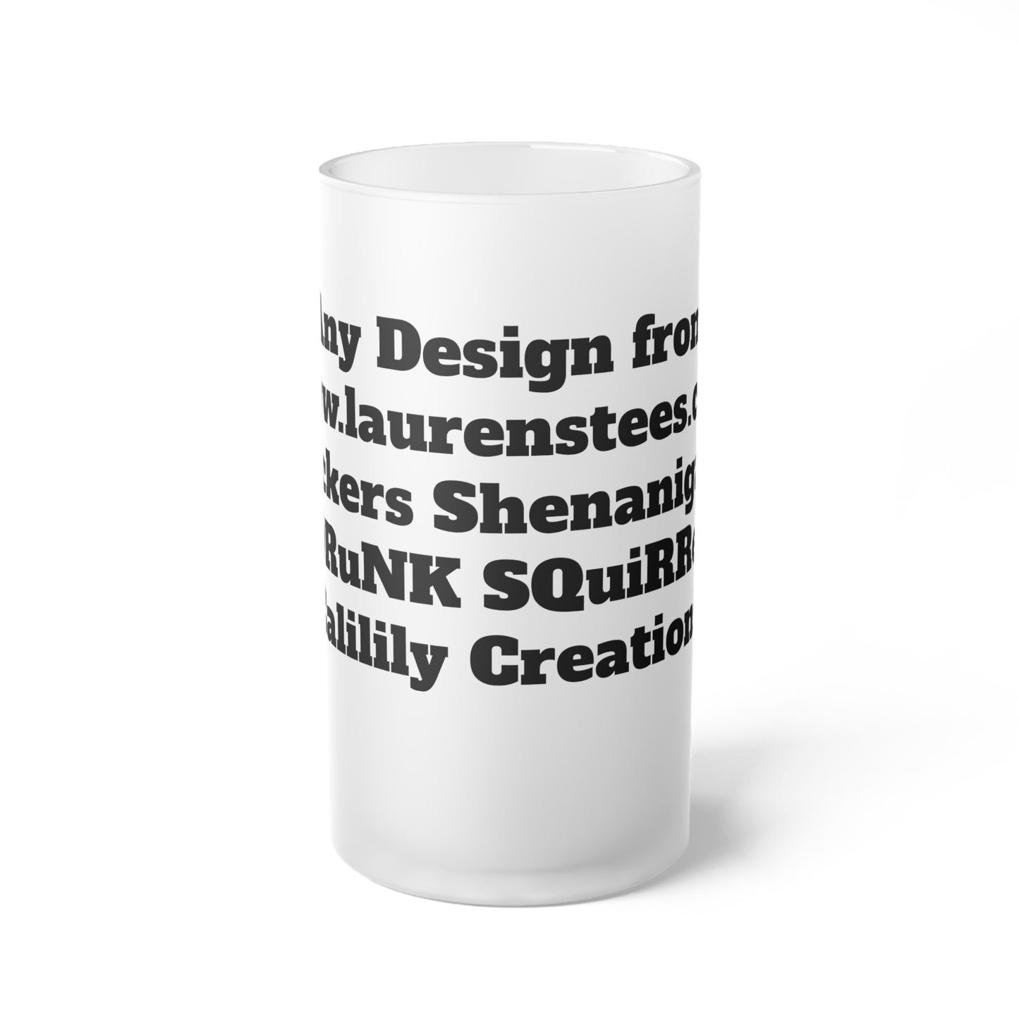 Custom - Frosted Glass Beer Mug