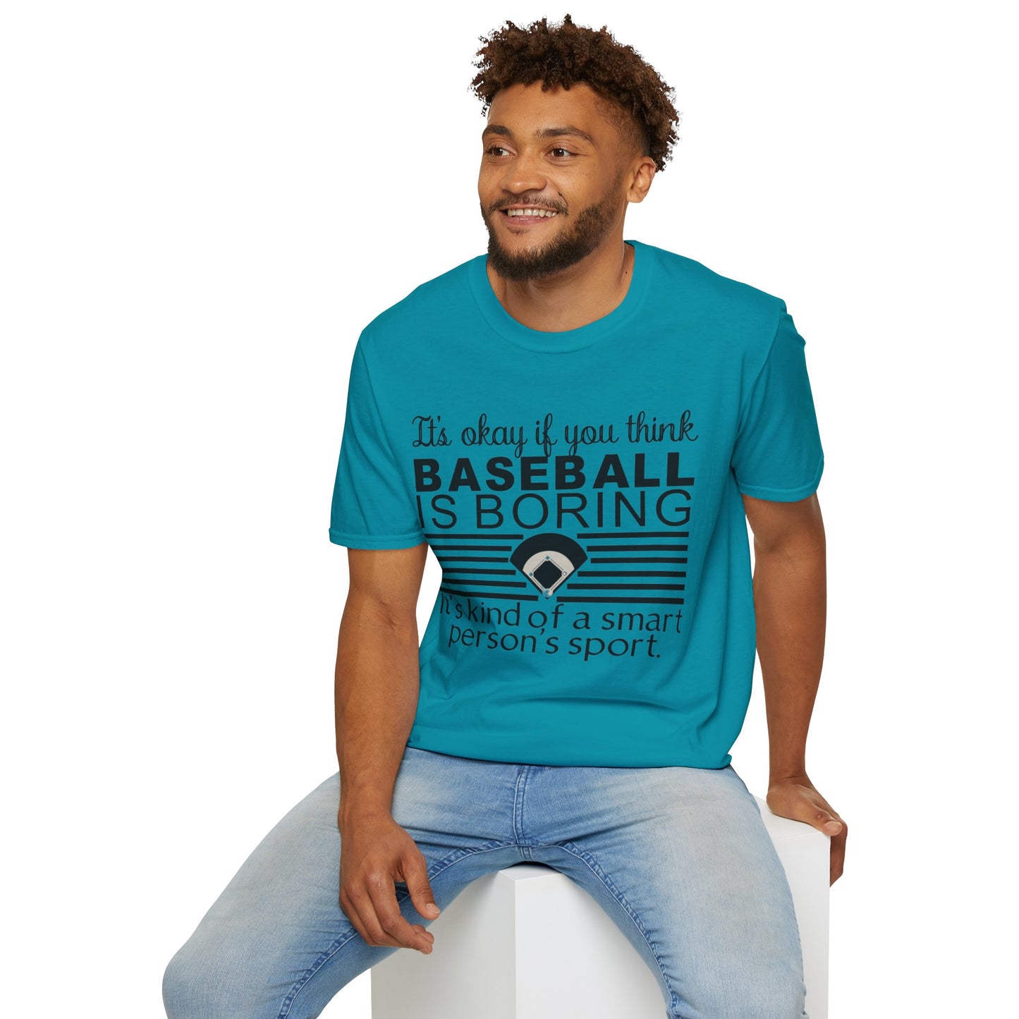 Baseballs Boring - Unisex Softstyle T-Shirt