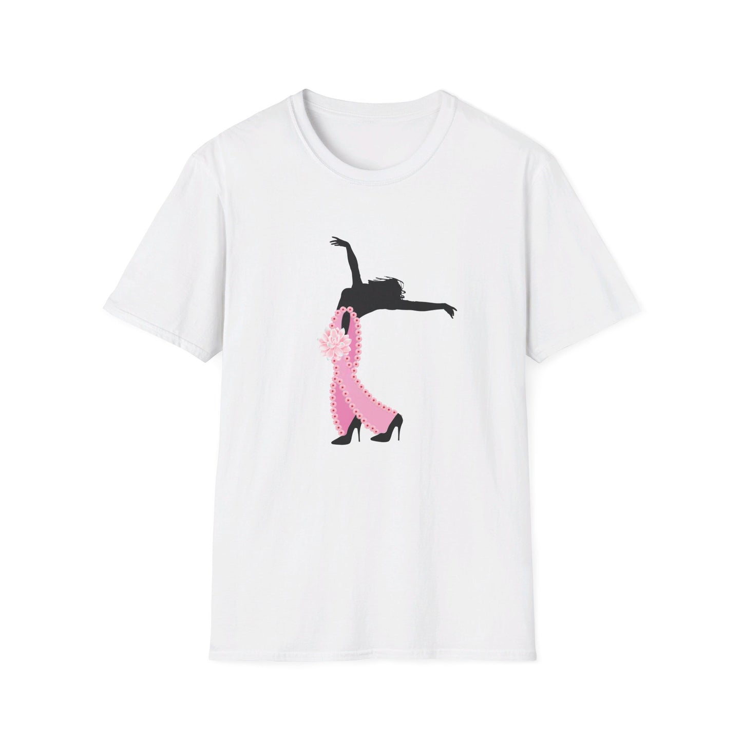 Breast Cancer Awareness Dancer- Unisex Softstyle T-Shirt