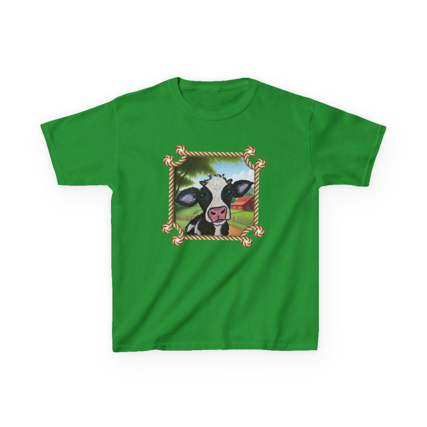 Cute Cow Kids Tee - Fun Farm Animal Graphic T-Shirt