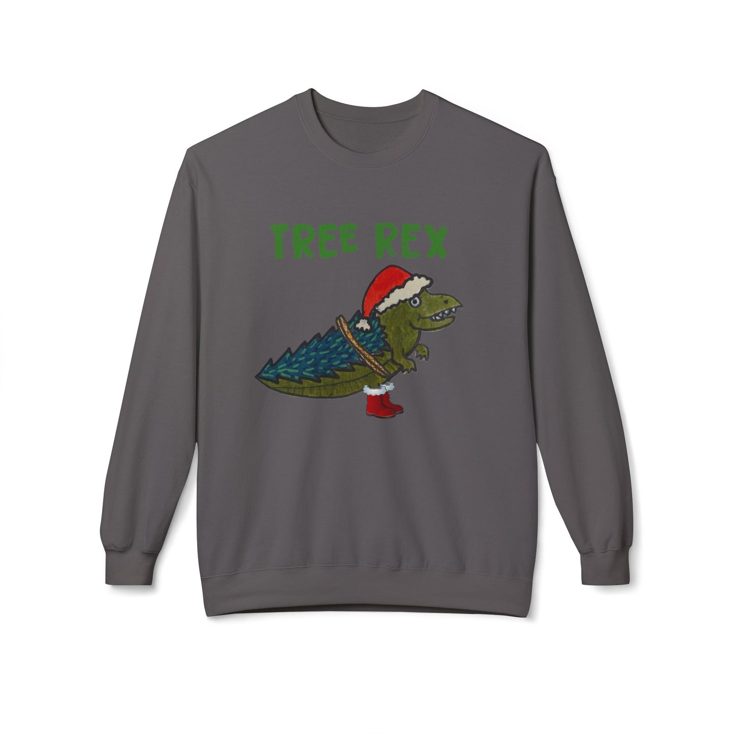 Tree Rex - Unisex Midweight Softstyle Fleece Crewneck Sweatshirt