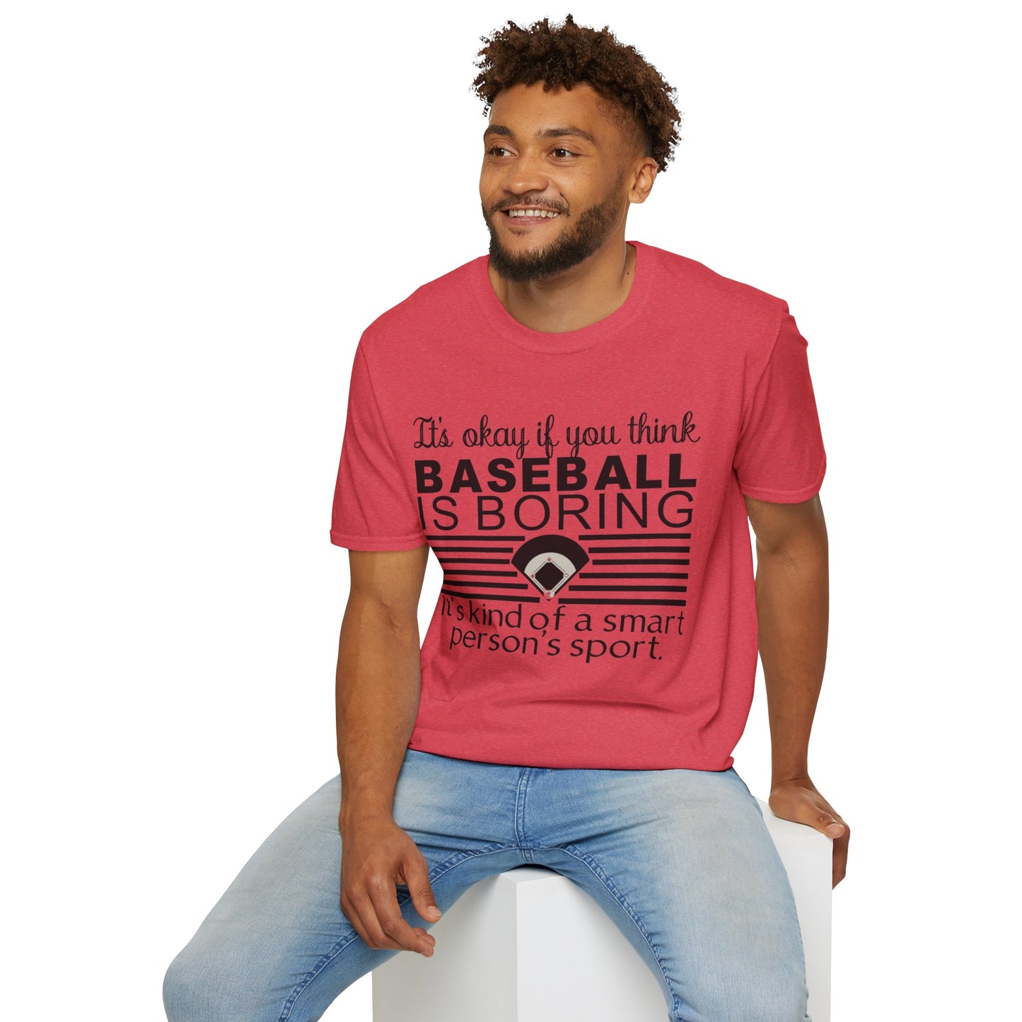 Baseballs Boring - Unisex Softstyle T-Shirt