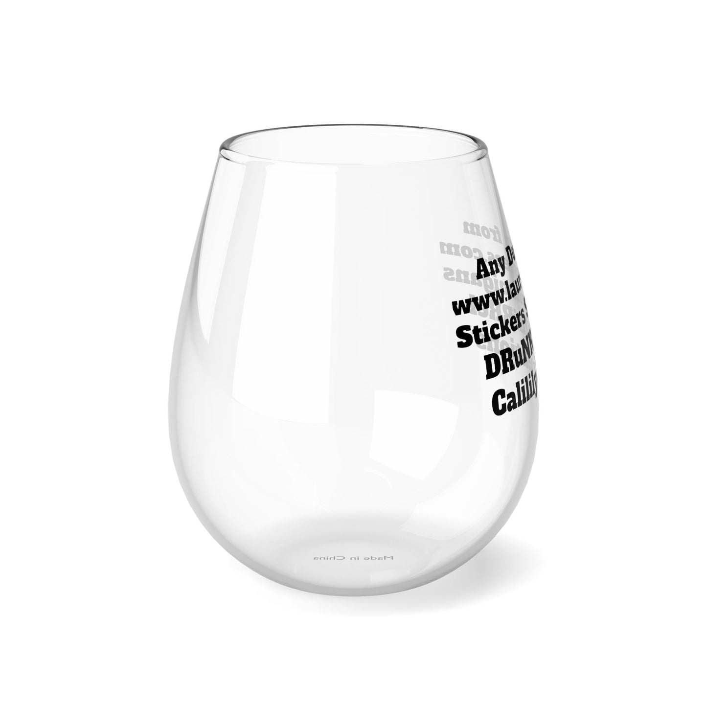 Custom - Stemless Wine Glass, 11.75oz