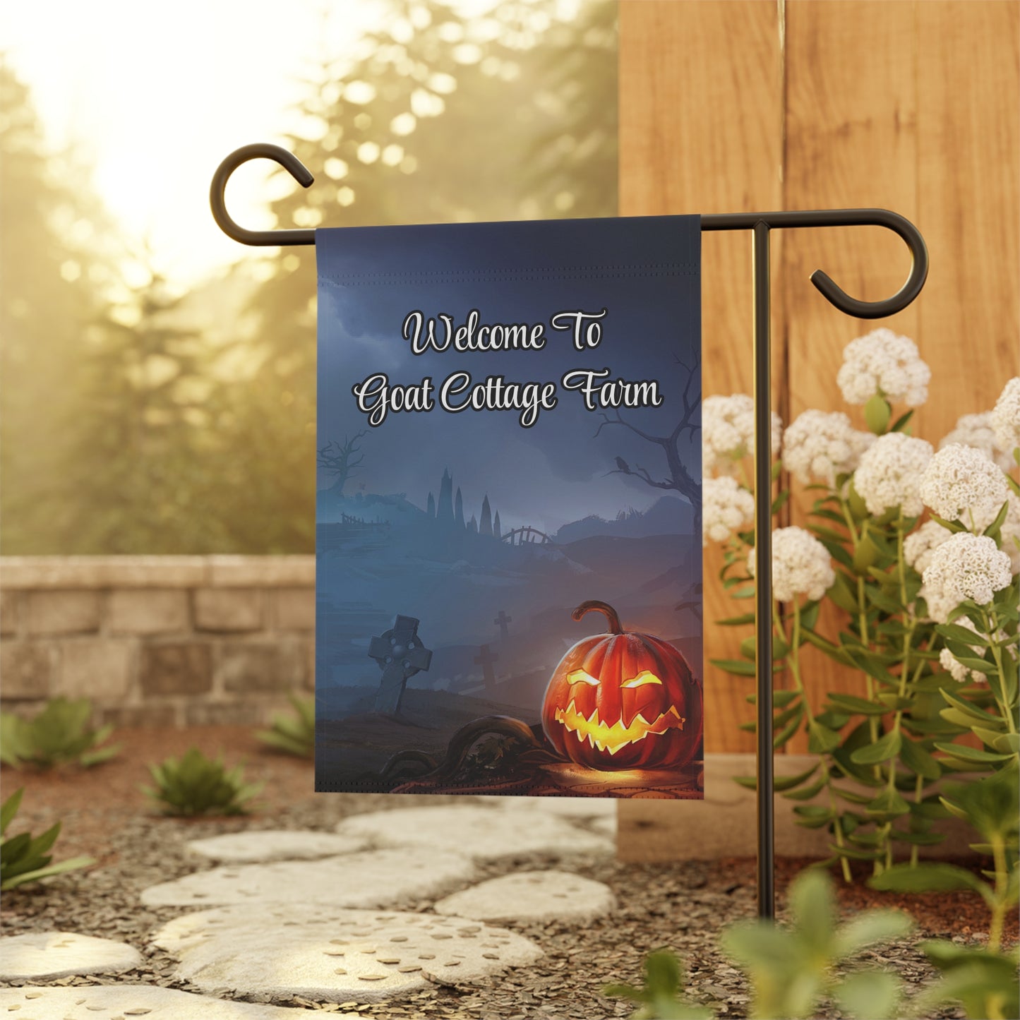 Custom Halloween Edition (Goat Cottage Farm used as example) - Garden & House Banner