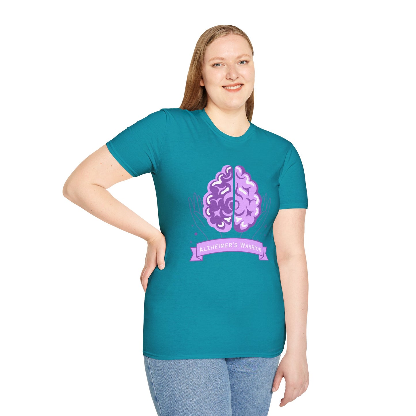 Alzheimer's Warrior - Unisex Softstyle T-Shirt