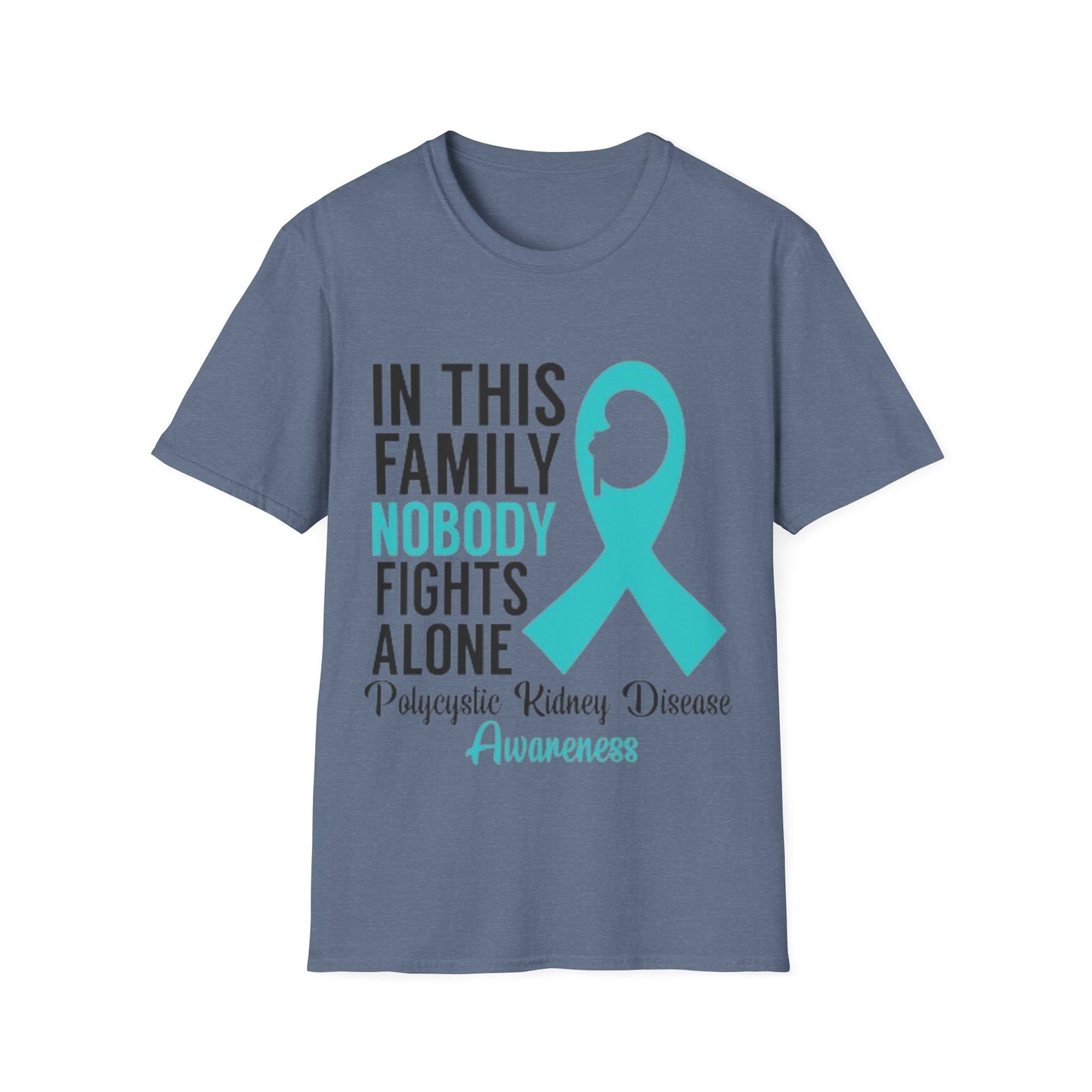 In this family no one fights alone PKD Warrior - Unisex Softstyle T-Shirt