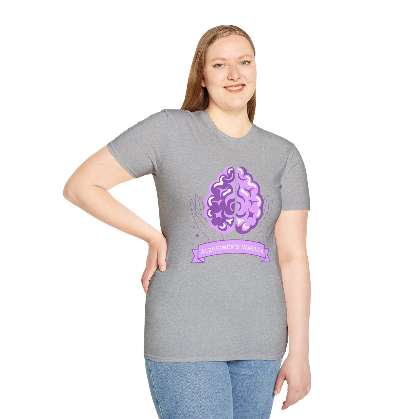 Alzheimer's Warrior - Unisex Softstyle T-Shirt