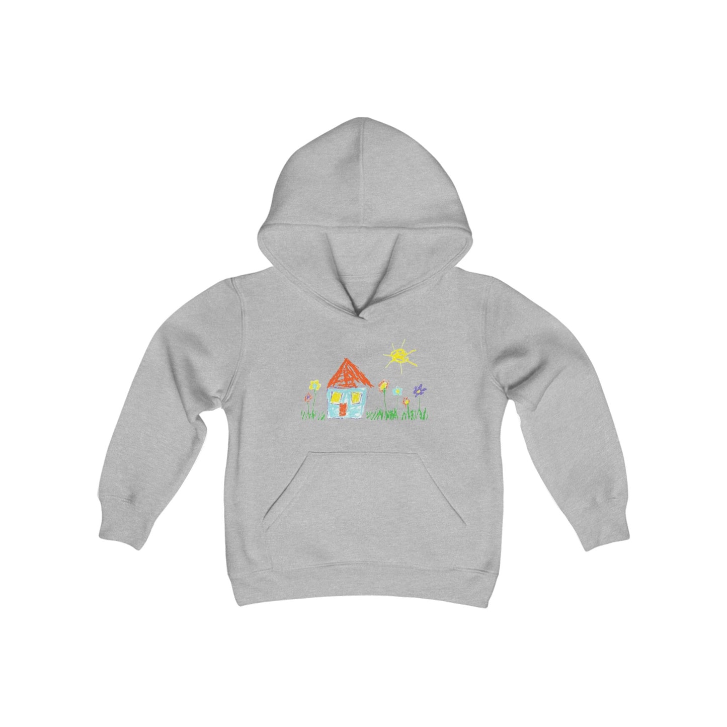 Your Child’s Art on a Shirt - Youth Heavy Blend Hooded Sweatshirt