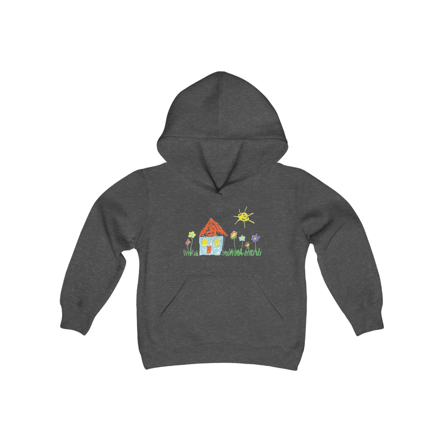 Your Child’s Art on a Shirt - Youth Heavy Blend Hooded Sweatshirt