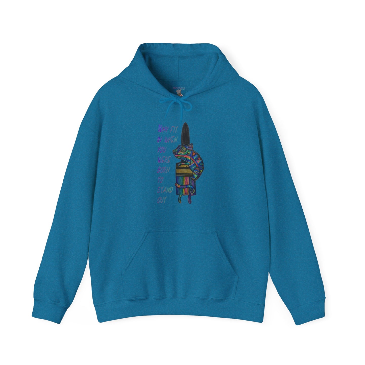 Why fit in when you were born to stand out - Unisex Heavy Blend™ Hooded Sweatshirt